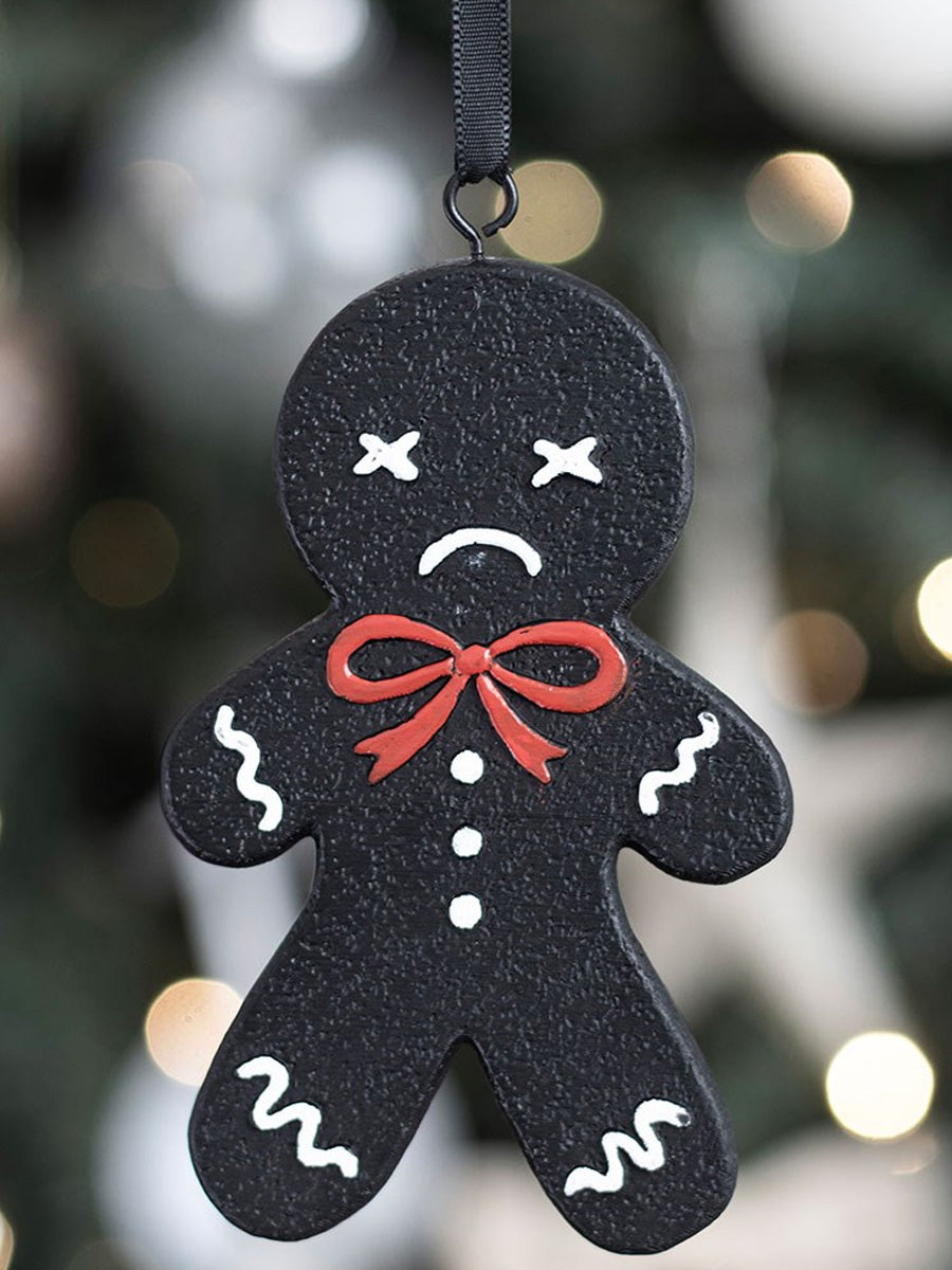 Spooky Gingerbread Man Hanging Ornament
