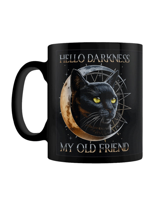 Hello Darkness My Old Friend Black Mug