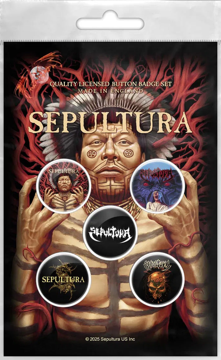 Sepultura Roots Badge Pack