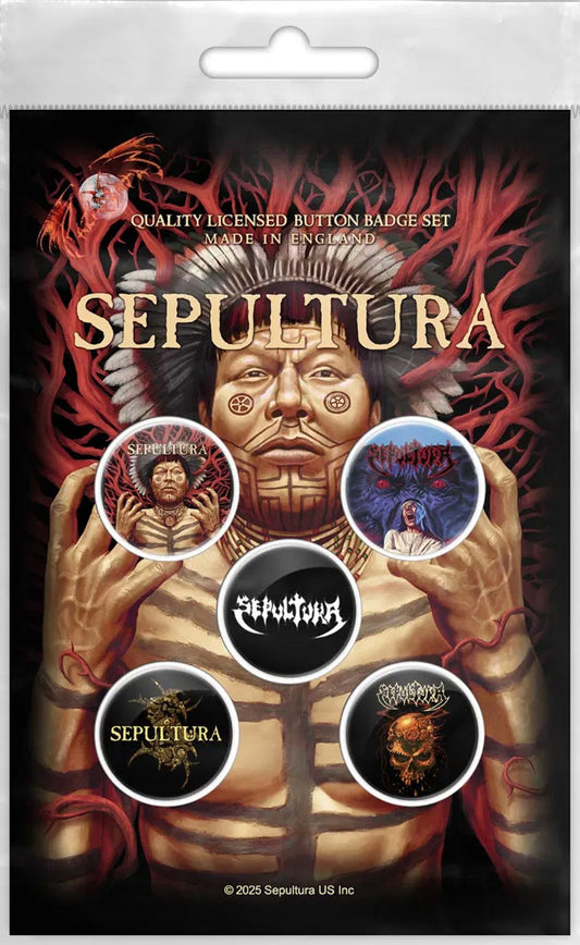 Sepultura Roots Badge Pack