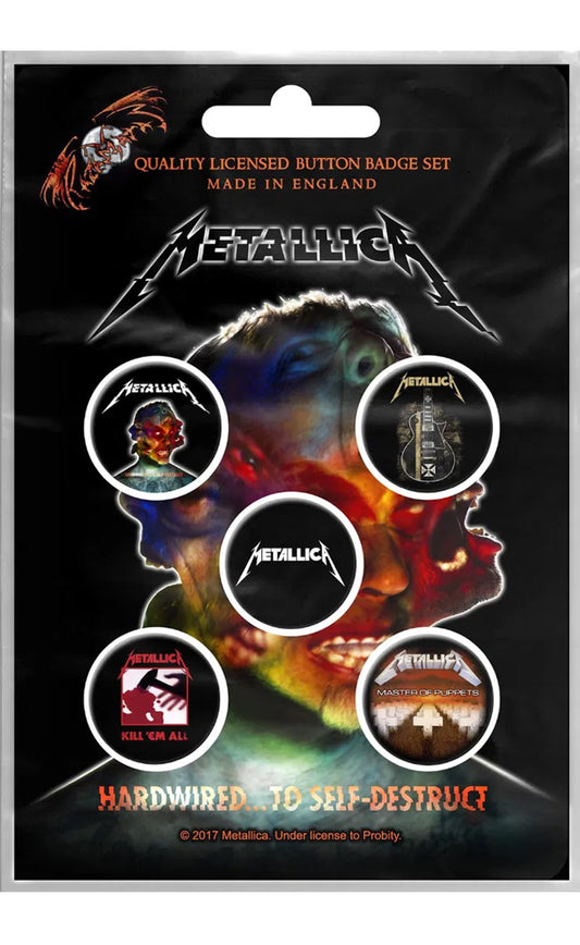 Metallica Hardwired To Self Destruct Badge Pack