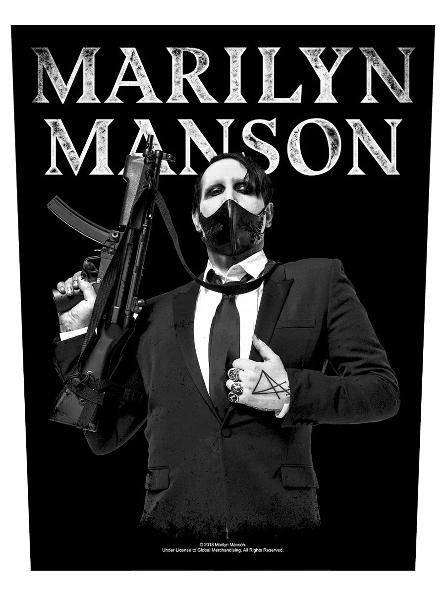 Marilyn Manson Machine Gun Back Patch