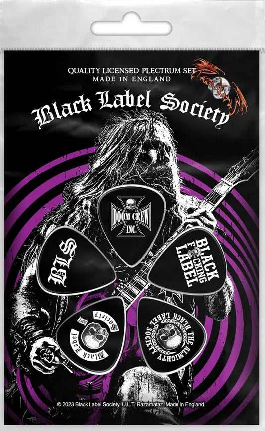 Black Label Society Zakk Wylde Plectrums 5-Pack
