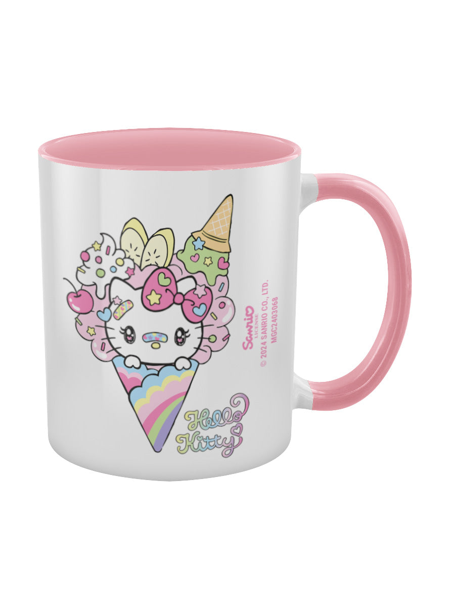 Hello Kitty (Ice Cream) Pink Inner 2-Tone Mug