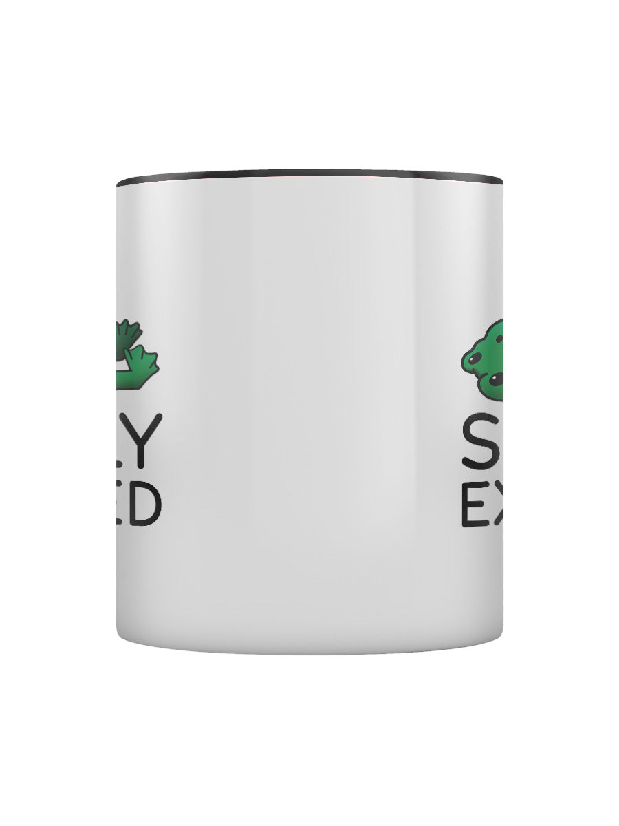 Socially Exhausted Frog Black Inner 2-Tone Mug
