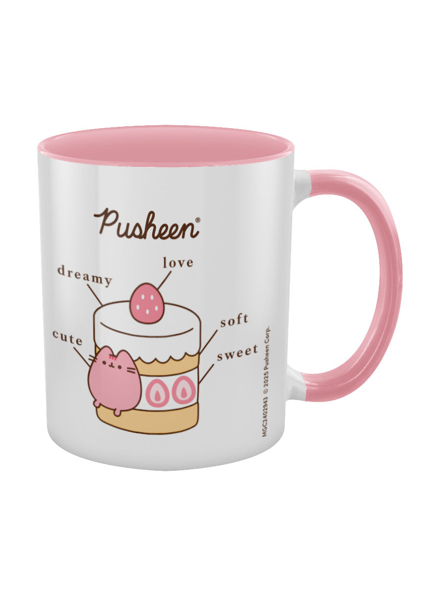 Pusheen (Baked With Love) Pink Inner 2-Tone Mug