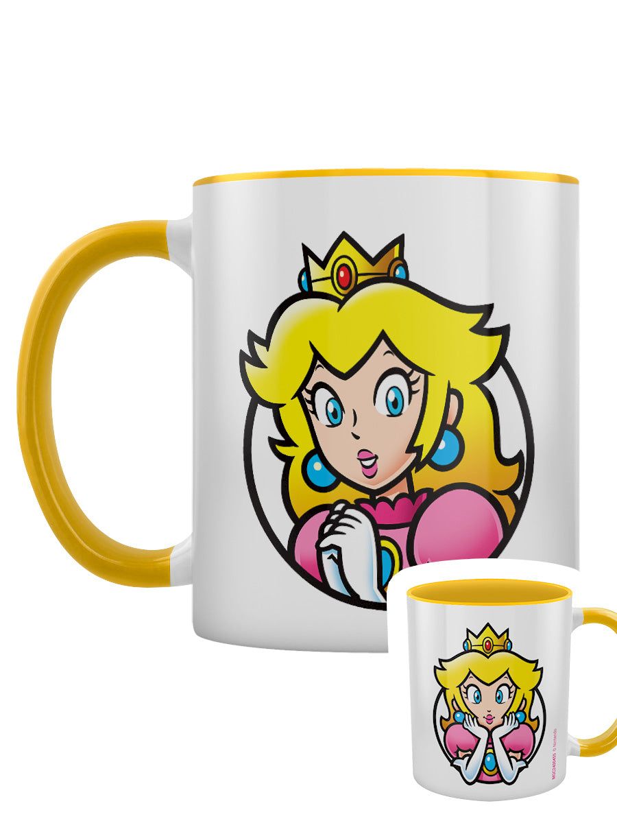 Super Mario (Princess Peach) Yellow Inner 2-Tone Mug