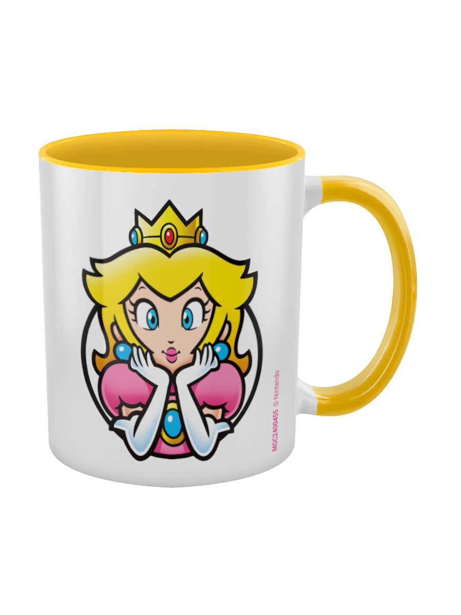 Super Mario (Princess Peach) Yellow Inner 2-Tone Mug