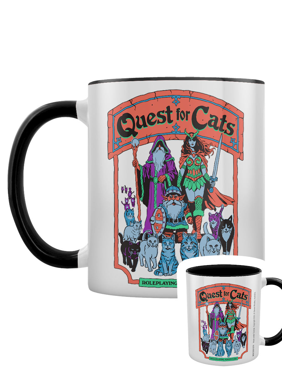 Steven Rhodes (Quest For Cats) Black Inner 2-Tone Mug