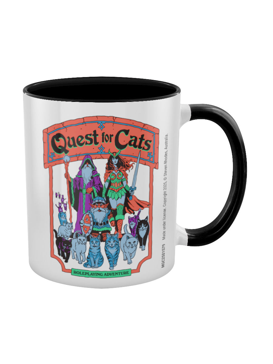 Steven Rhodes (Quest For Cats) Black Inner 2-Tone Mug