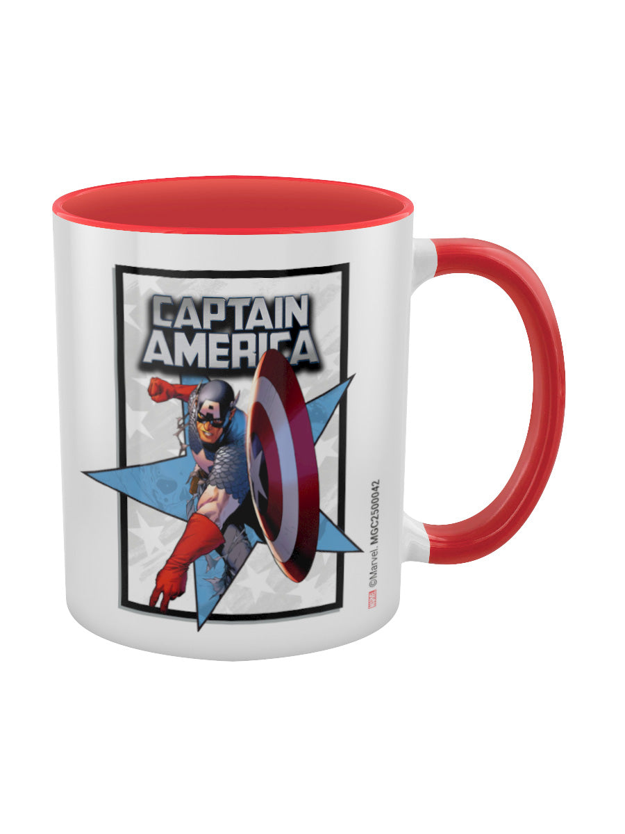 Captain America (Super Hero) Red Inner 2-Tone Mug