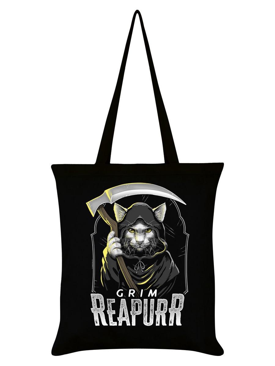 The Grim Reapurr Black Tote Bag