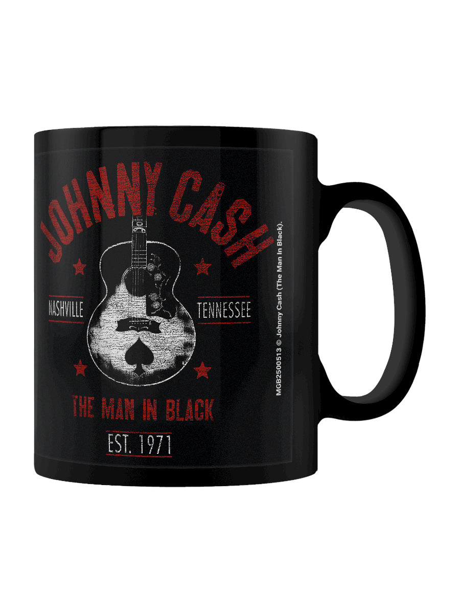Johnny Cash (The Man In Black) Black Mug
