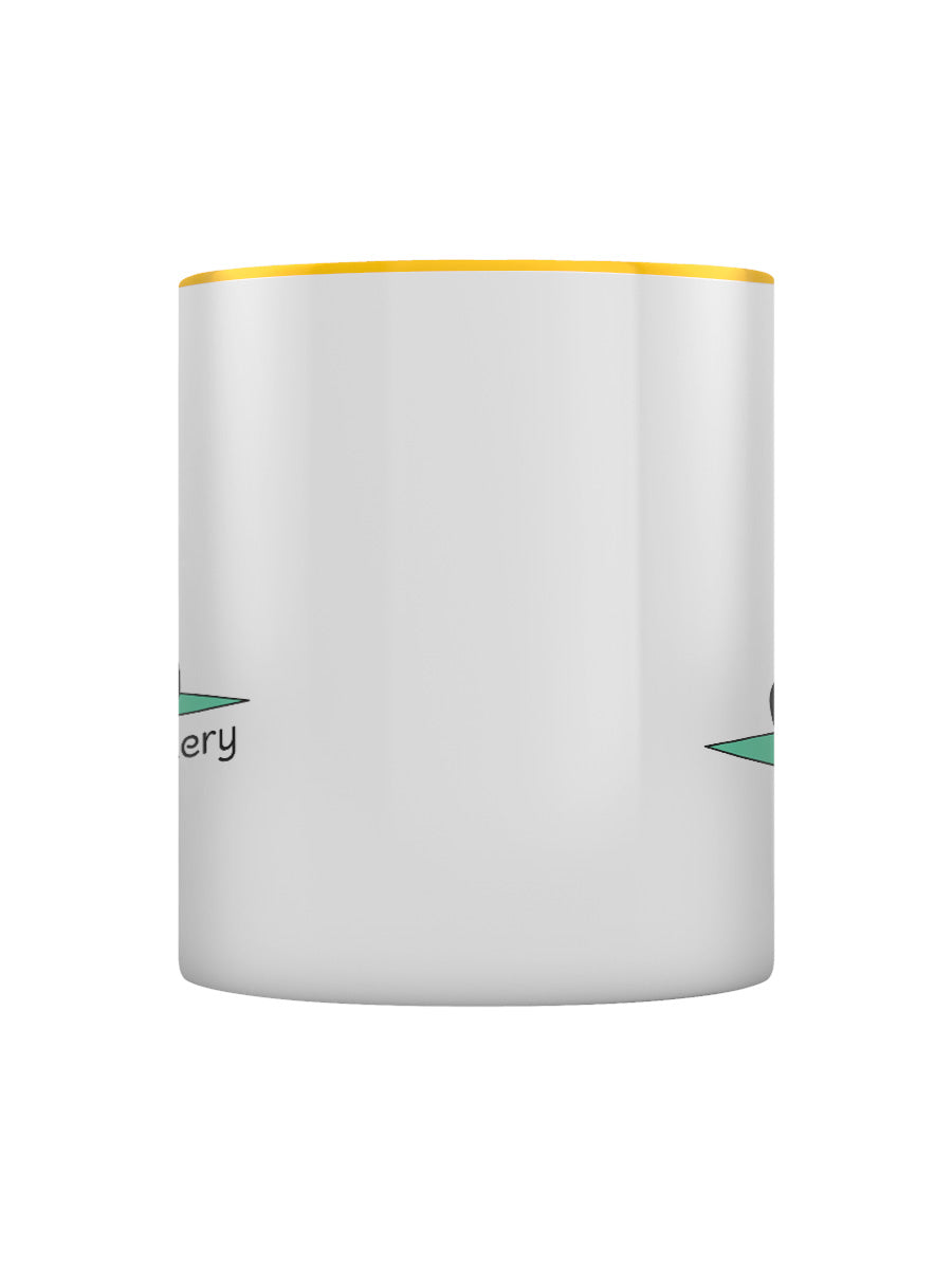 Yoga Panda Exhale The Fuckery Yellow Inner 2-Tone Mug