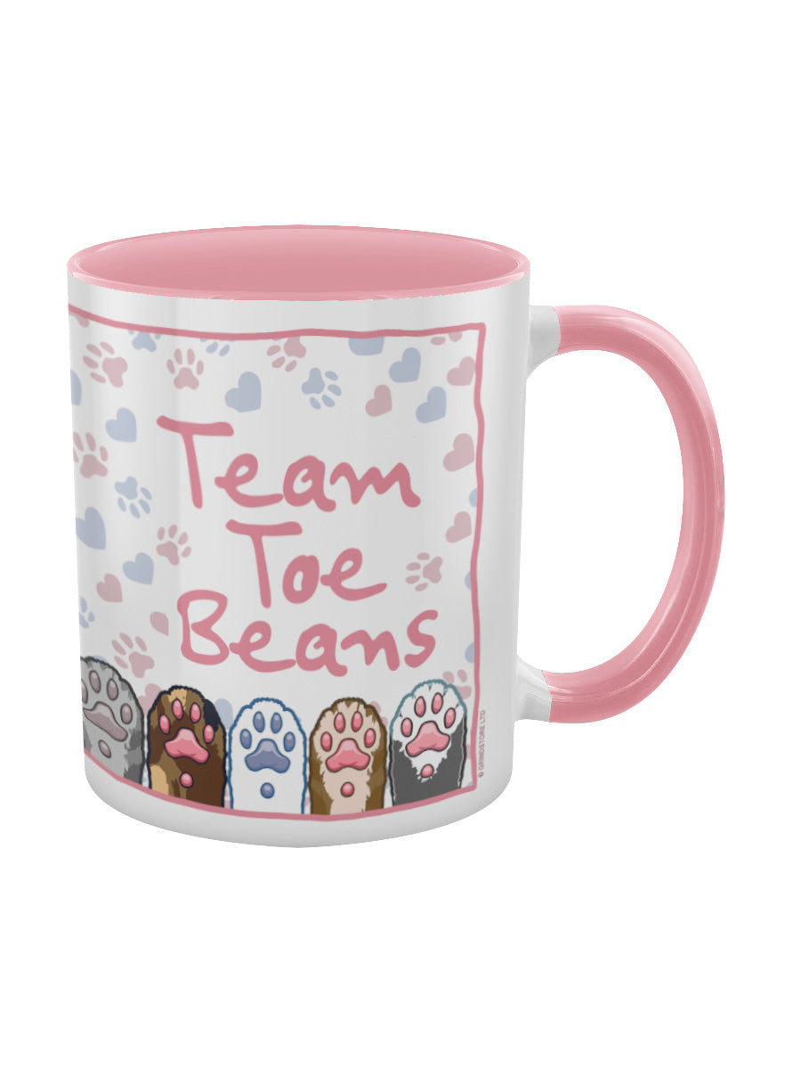 Team Toe Beans Pink Inner 2-Tone Mug