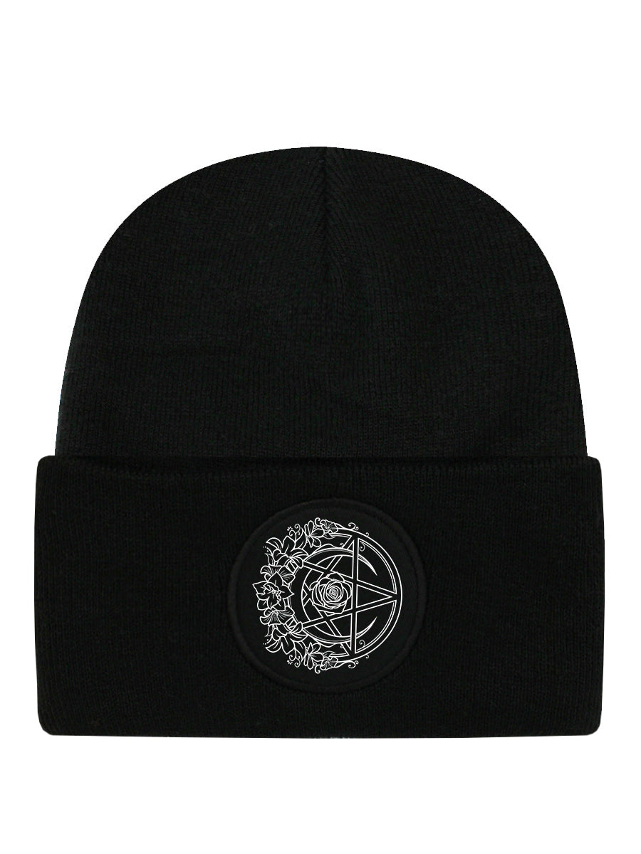 Requiem Collective Monochrome Pentacle Black Beanie