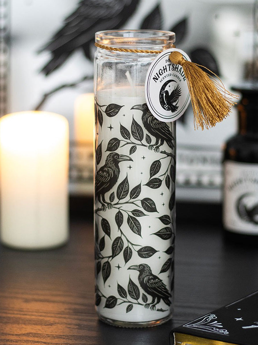 Mystic Raven Deadly Nightshade Tube Candle