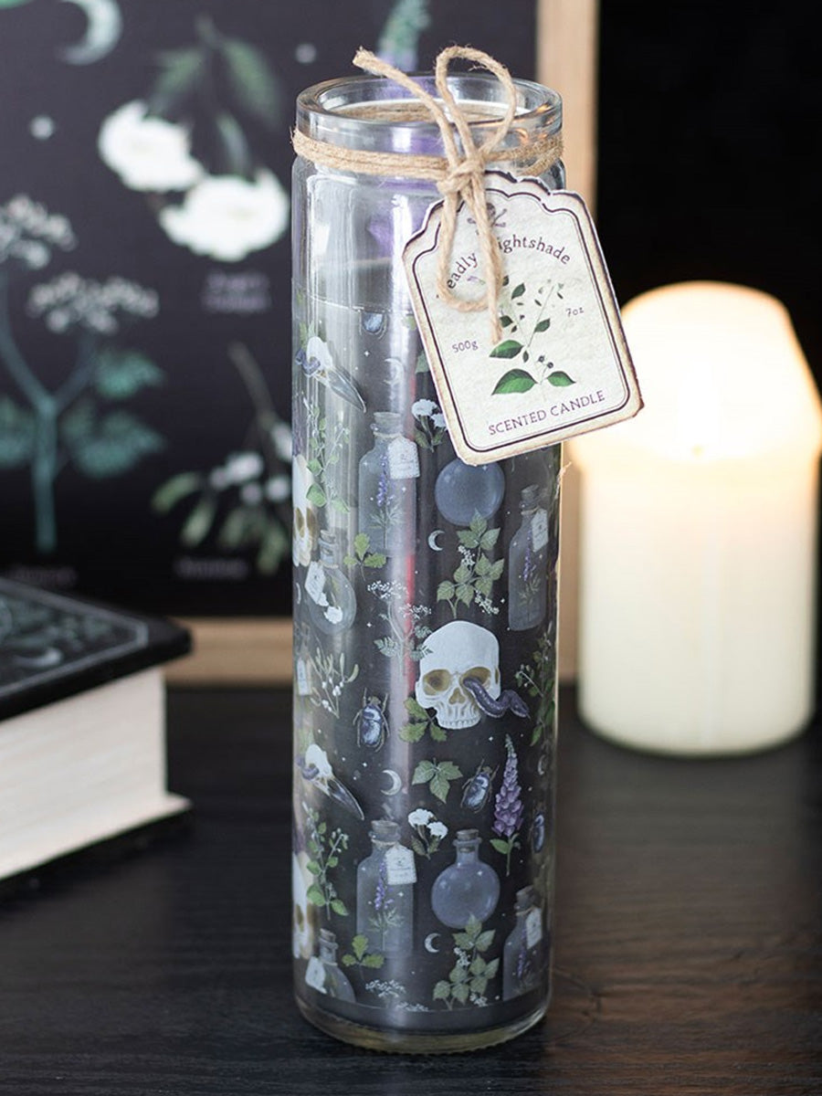 Poisonous Plants Deadly Nightshade Tube Candle