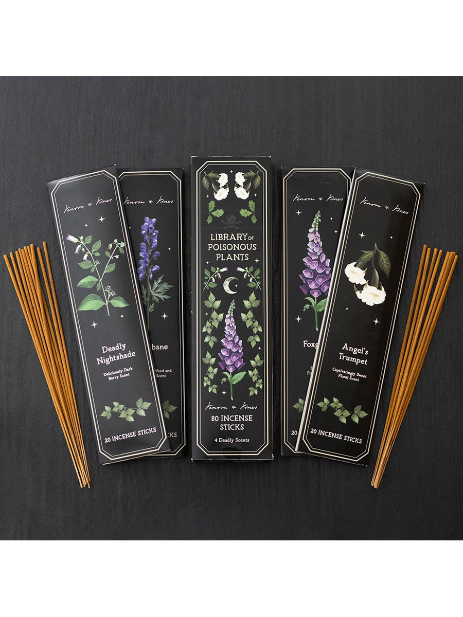 Set of 4 Poisonous Plants Incense Stick Packs