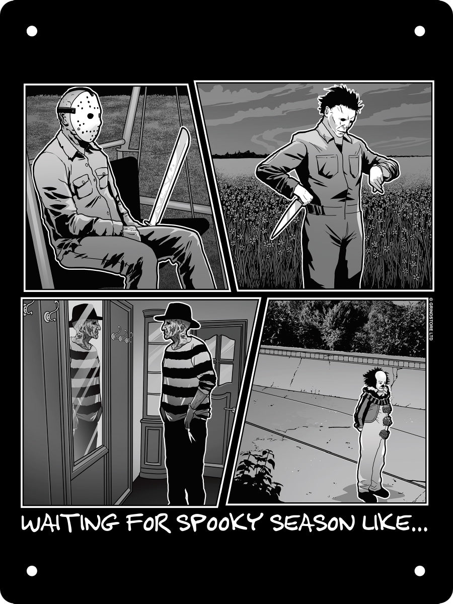 Waiting For Spooky Season Like... Mini Tin Sign