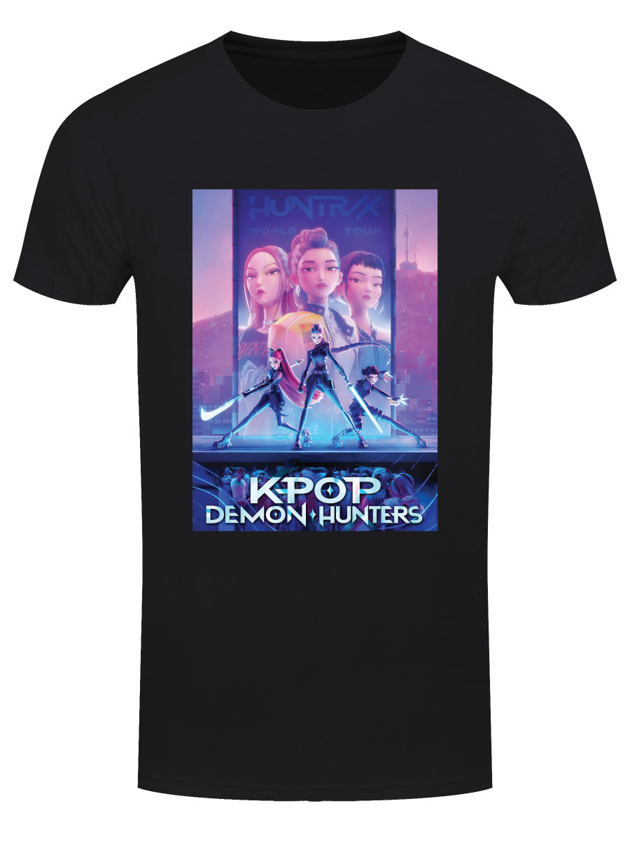 KPop Demon Hunters Key Art Black T-Shirt