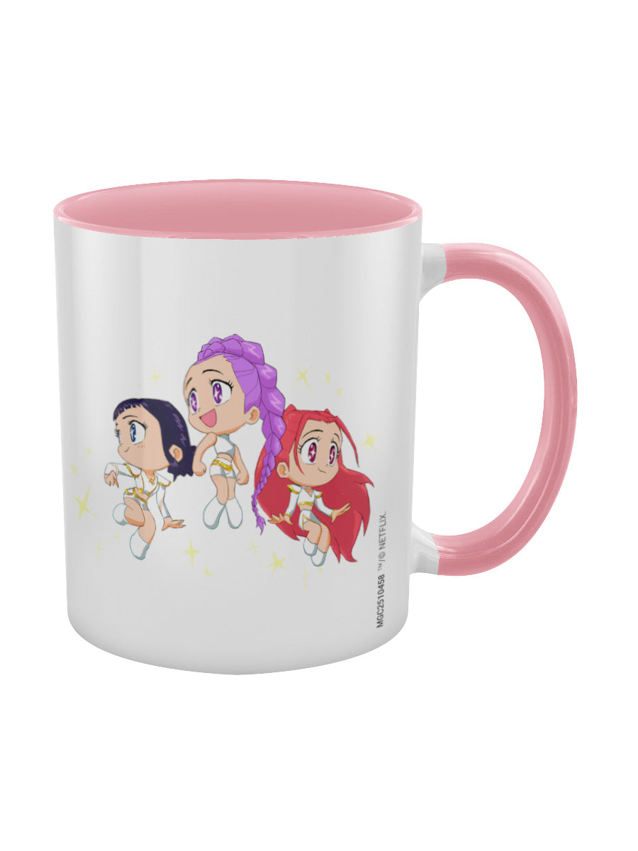 KPop Demon Hunters (Huntrix Chibi) Pink Inner 2-Tone Mug