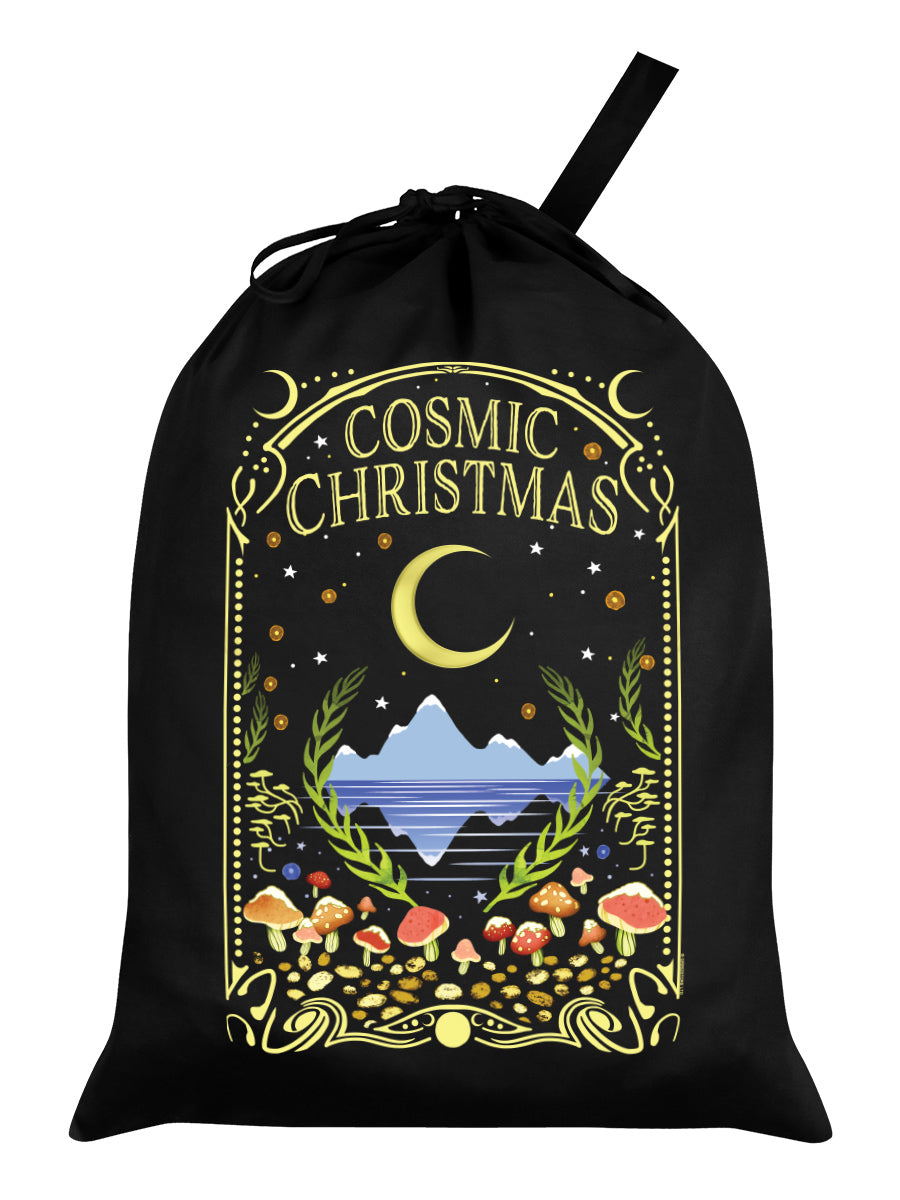 Cosmic Christmas Black Santa Sack