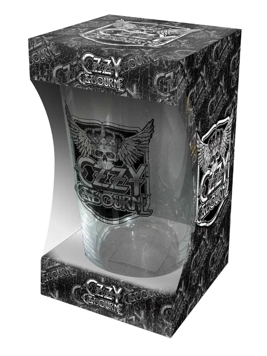 Ozzy Osbourne Crest Drinking Glass
