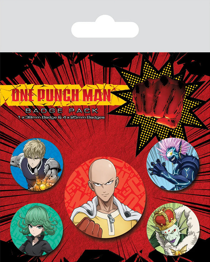One Punch Man (Characters) Badge Pack