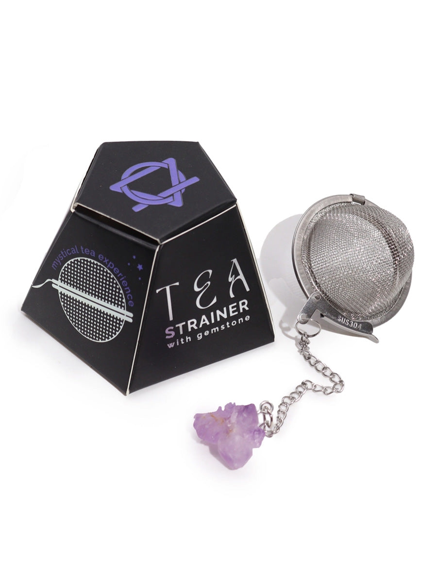 Amethyst Crystal Gemstone Tea Strainer