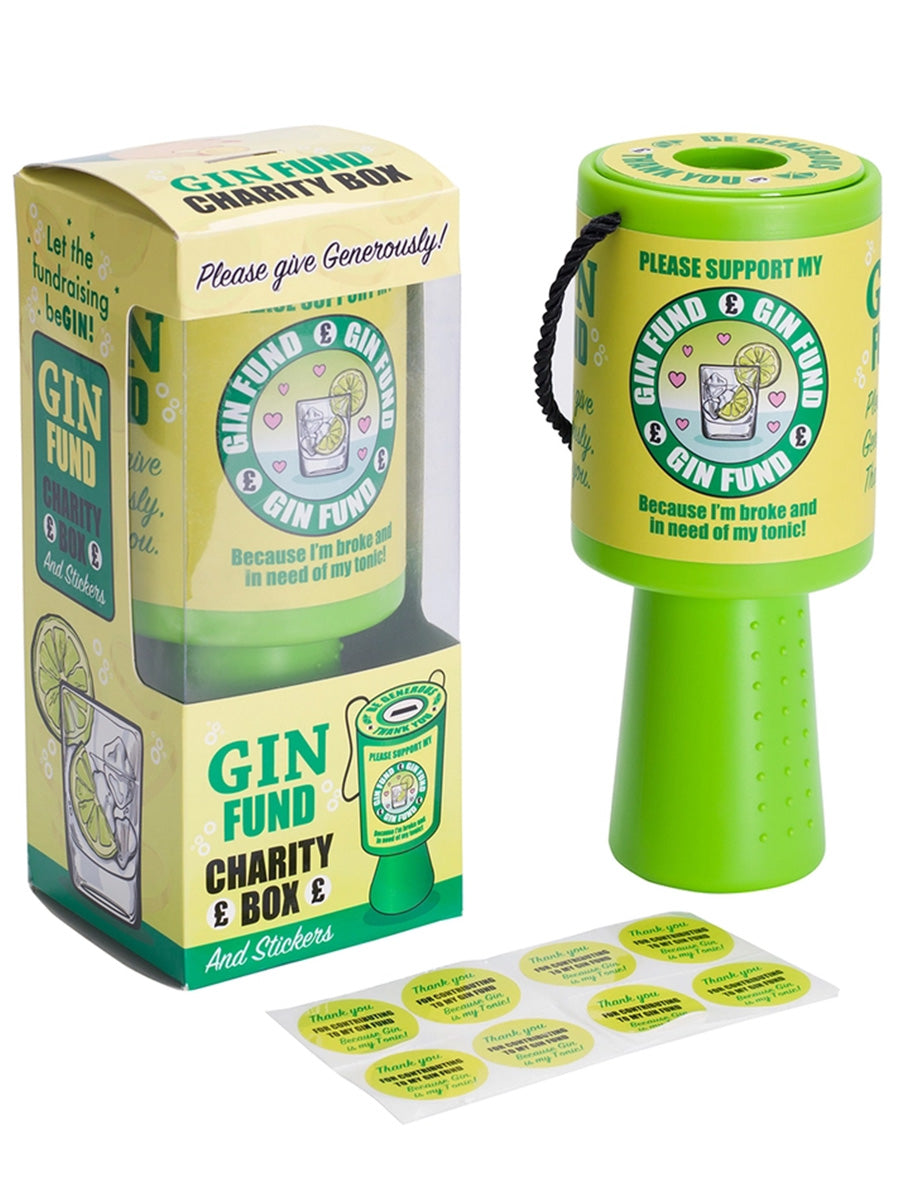 Gin Fund Charity Box & Stickers