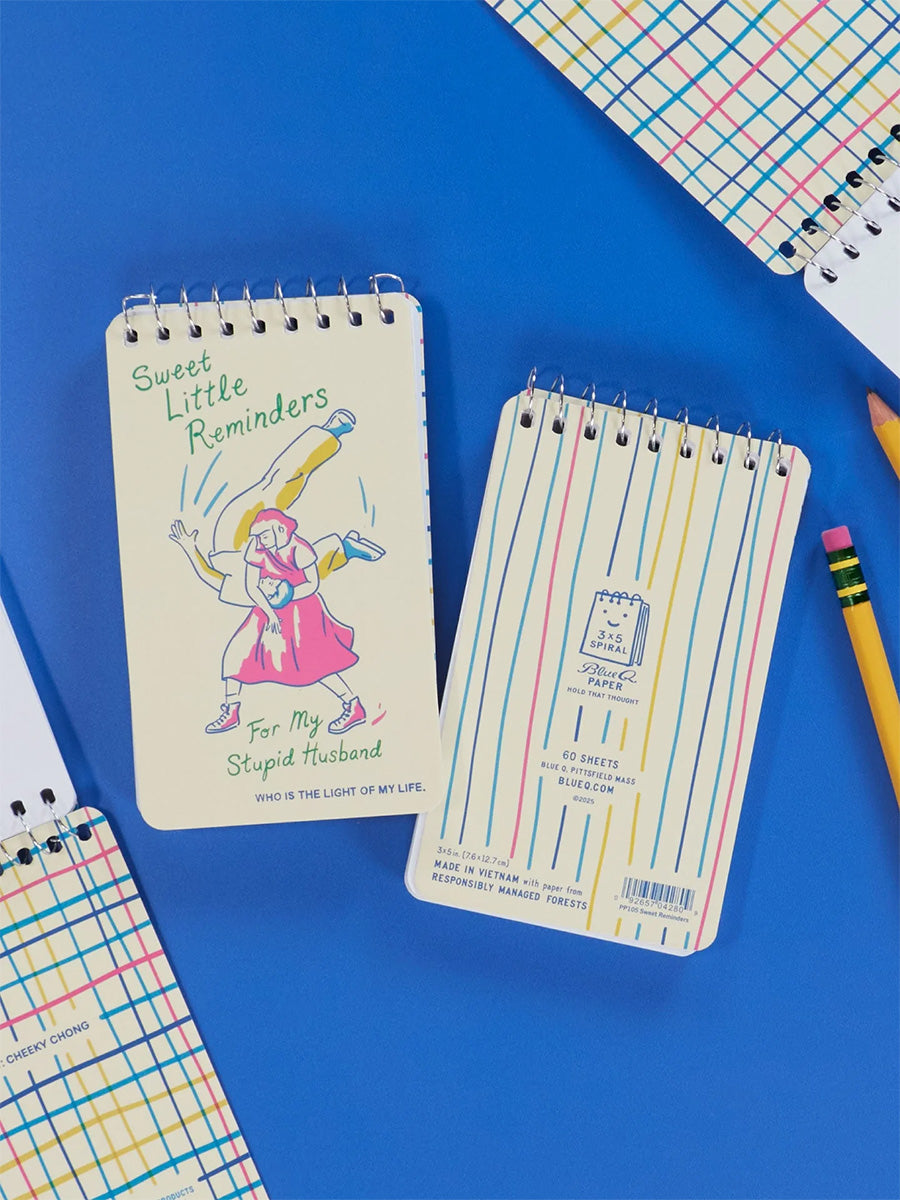 Sweet Little Reminders For My Stupid Husband Spiral Notebook