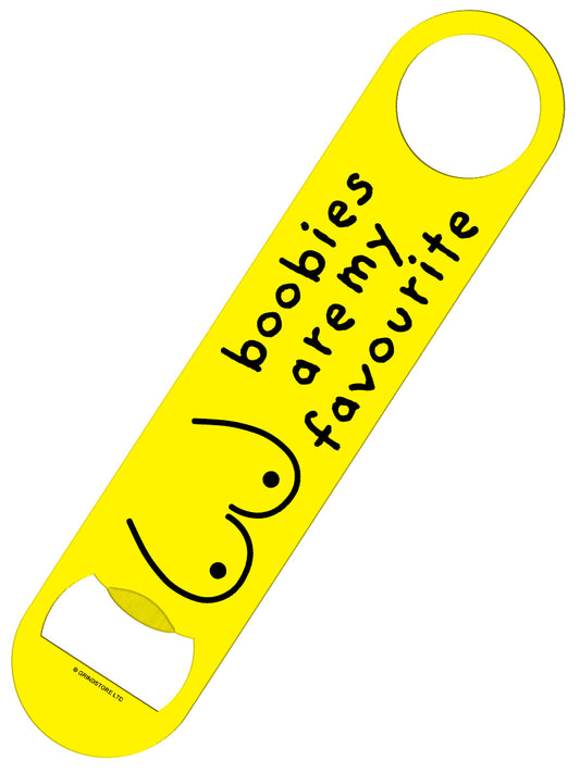 Boobies Are My Favourite Bar Blade Bottle Opener