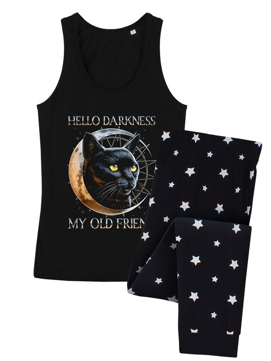 Hello Darkness My Old Friend Ladies Long Pyjama Set