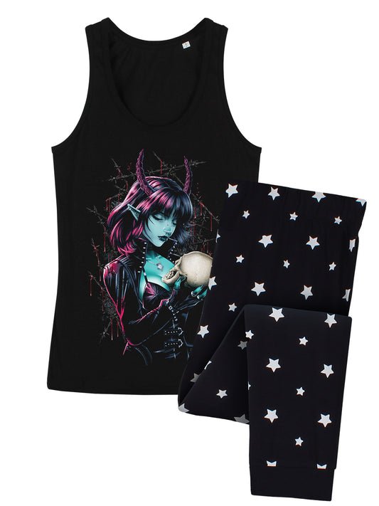 Requiem Collective Lilith Ladies Long Pyjama Set