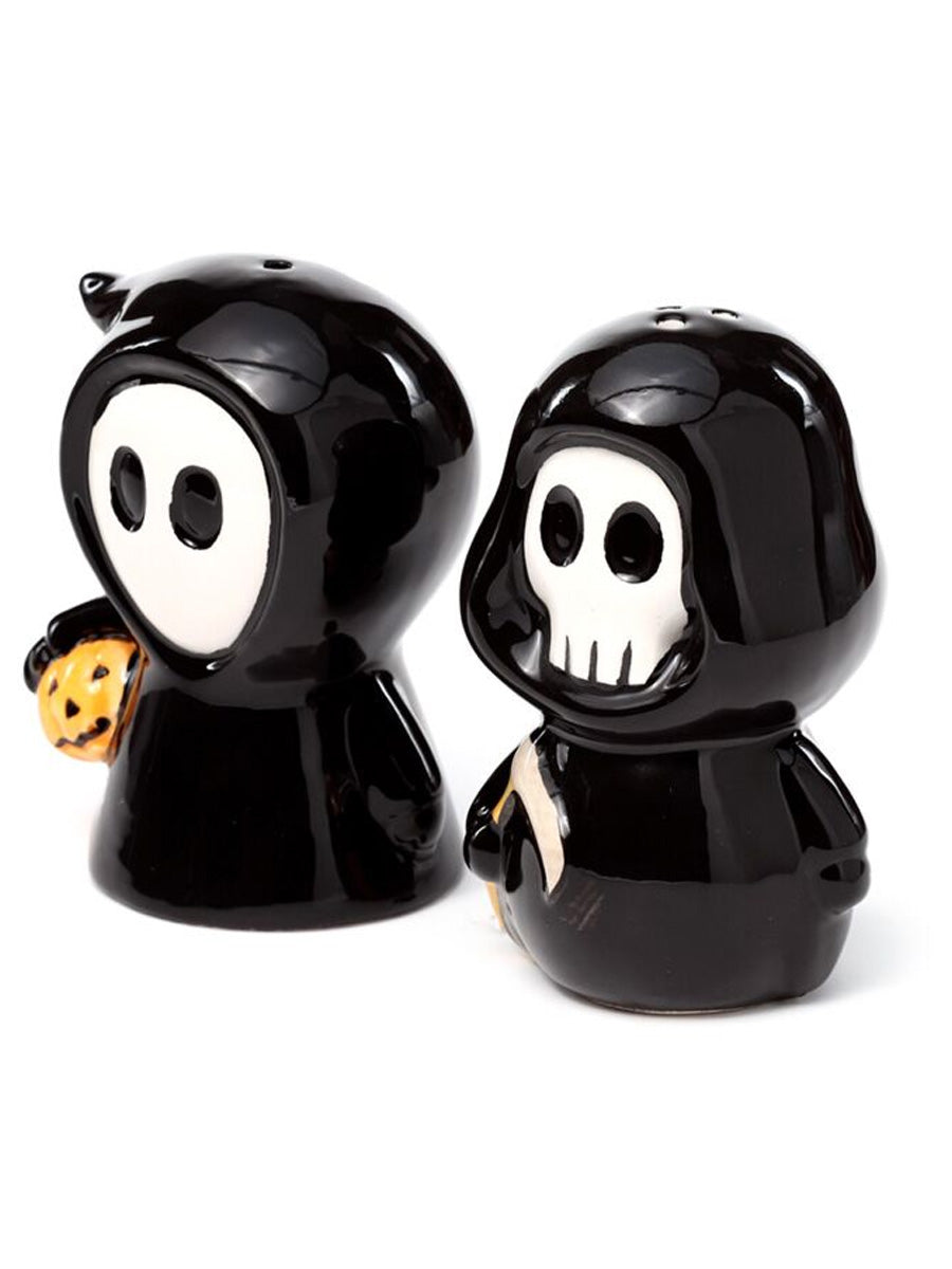 Skull Boy & Ghost Boy Ceramic Salt & Pepper Set