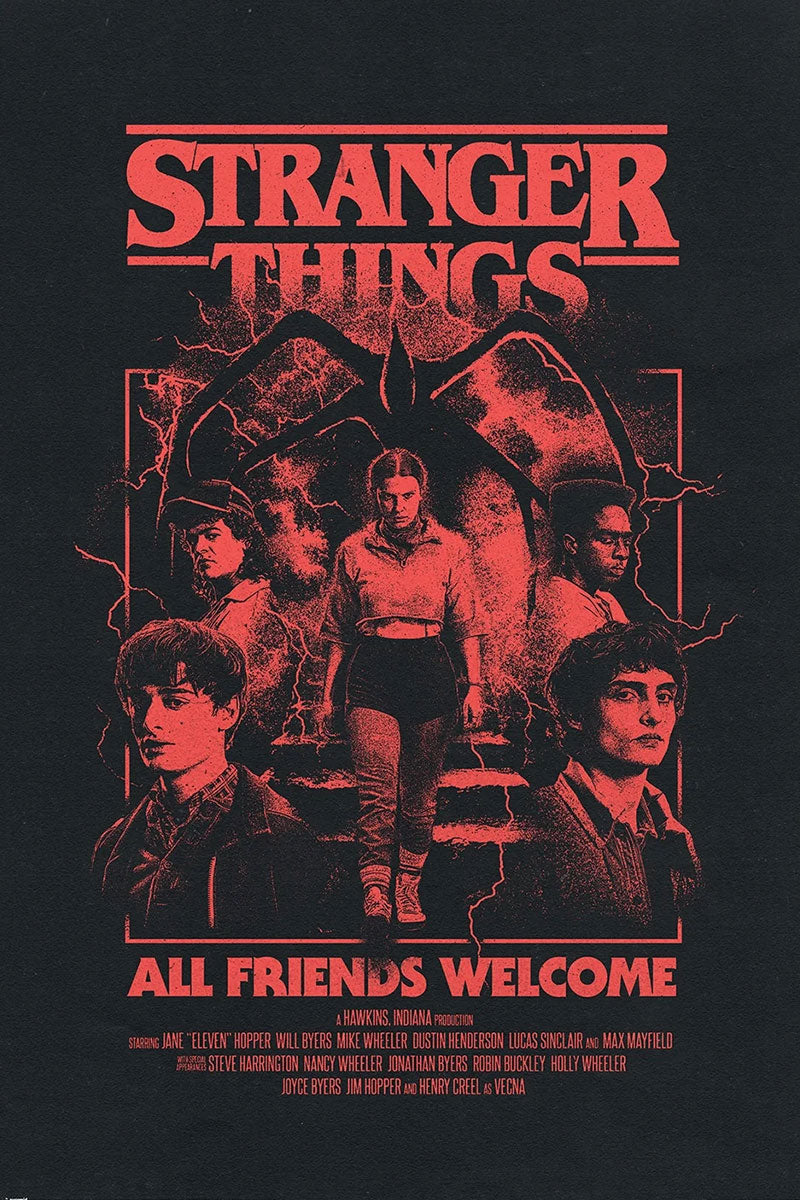 Stranger Things 5 All Friends Welcome Maxi Poster