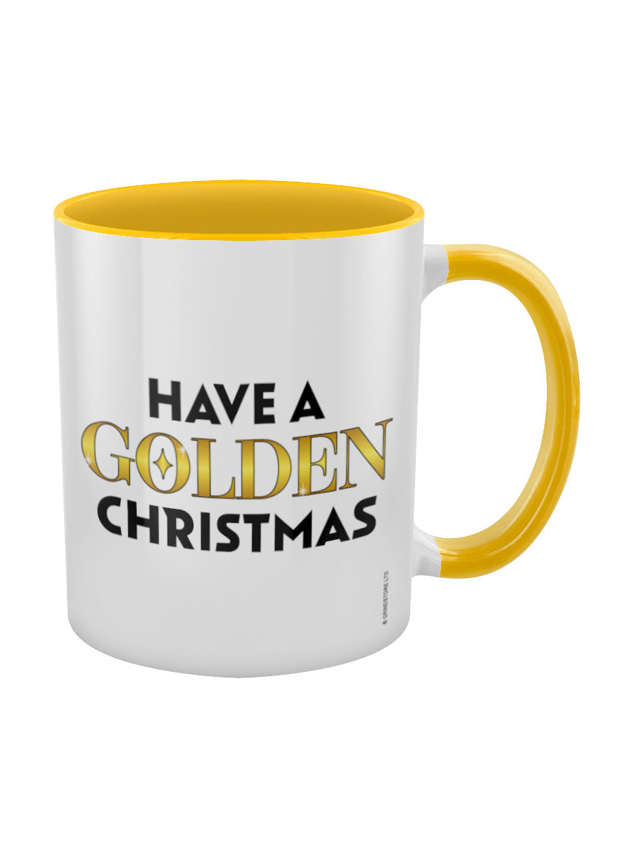 Have A Golden Christmas Yellow Inner 2-Tone Mug