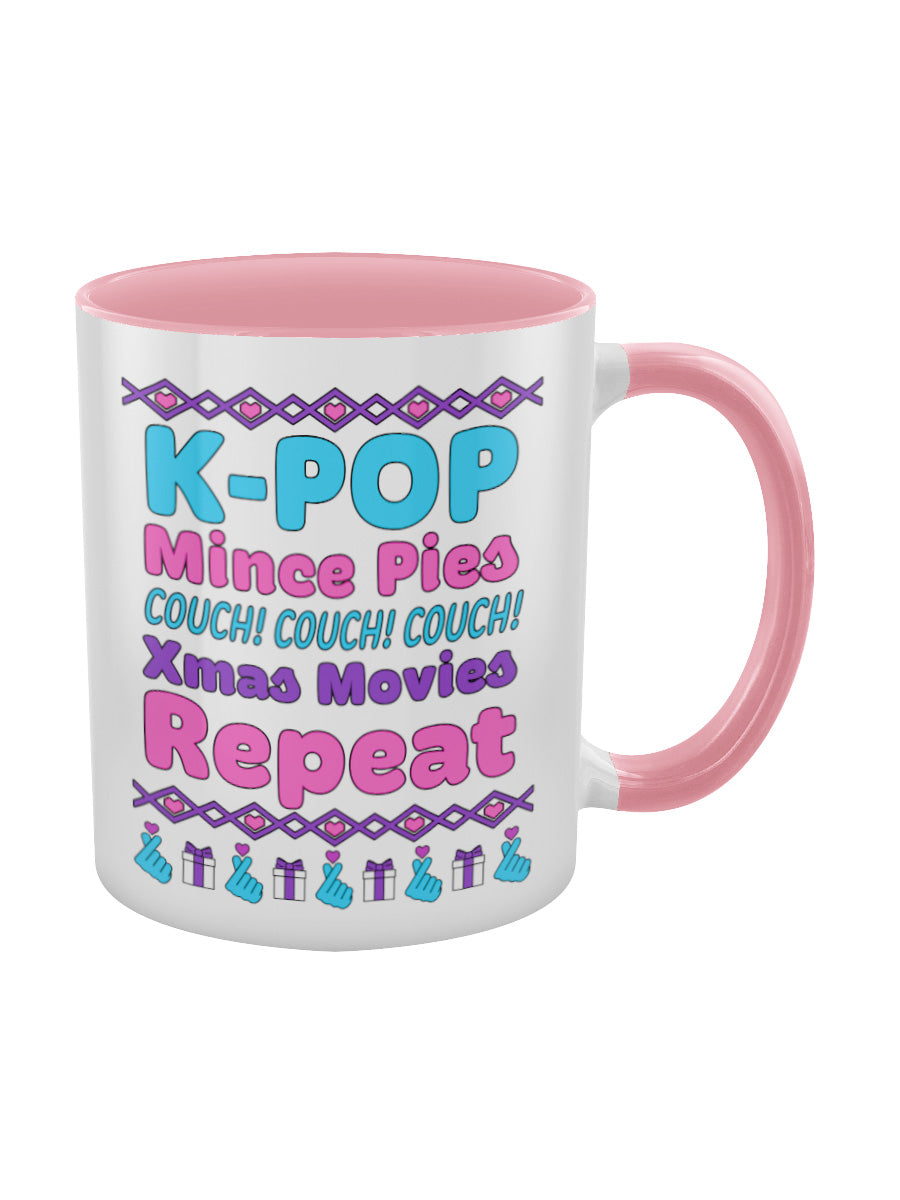 K-Pop Repeat Pink Inner 2-Tone Mug