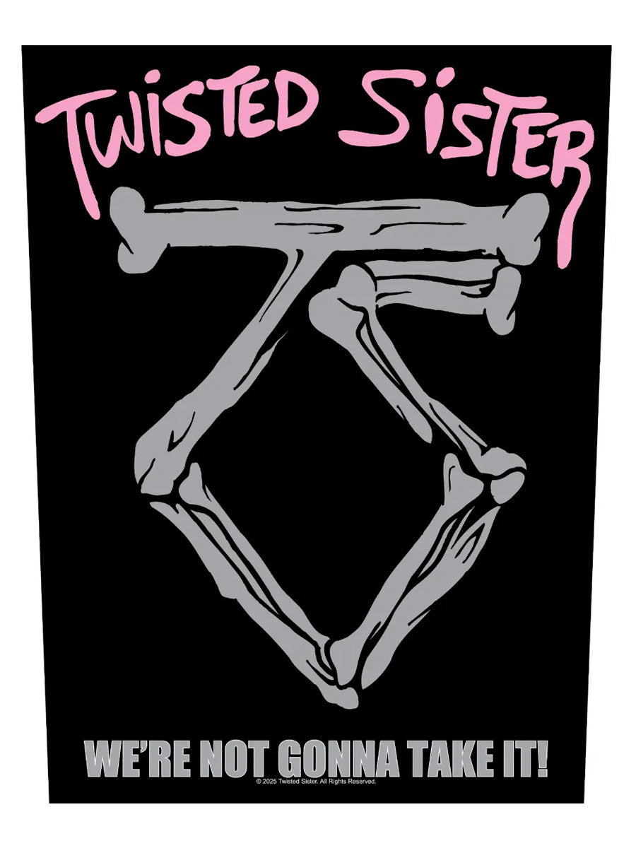 Twisted Sister We're Not Gonna Take It Back Patch
