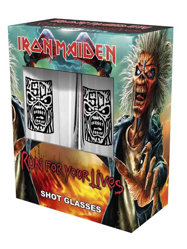 Iron Maiden Run For Your Lives Shot Glass Set