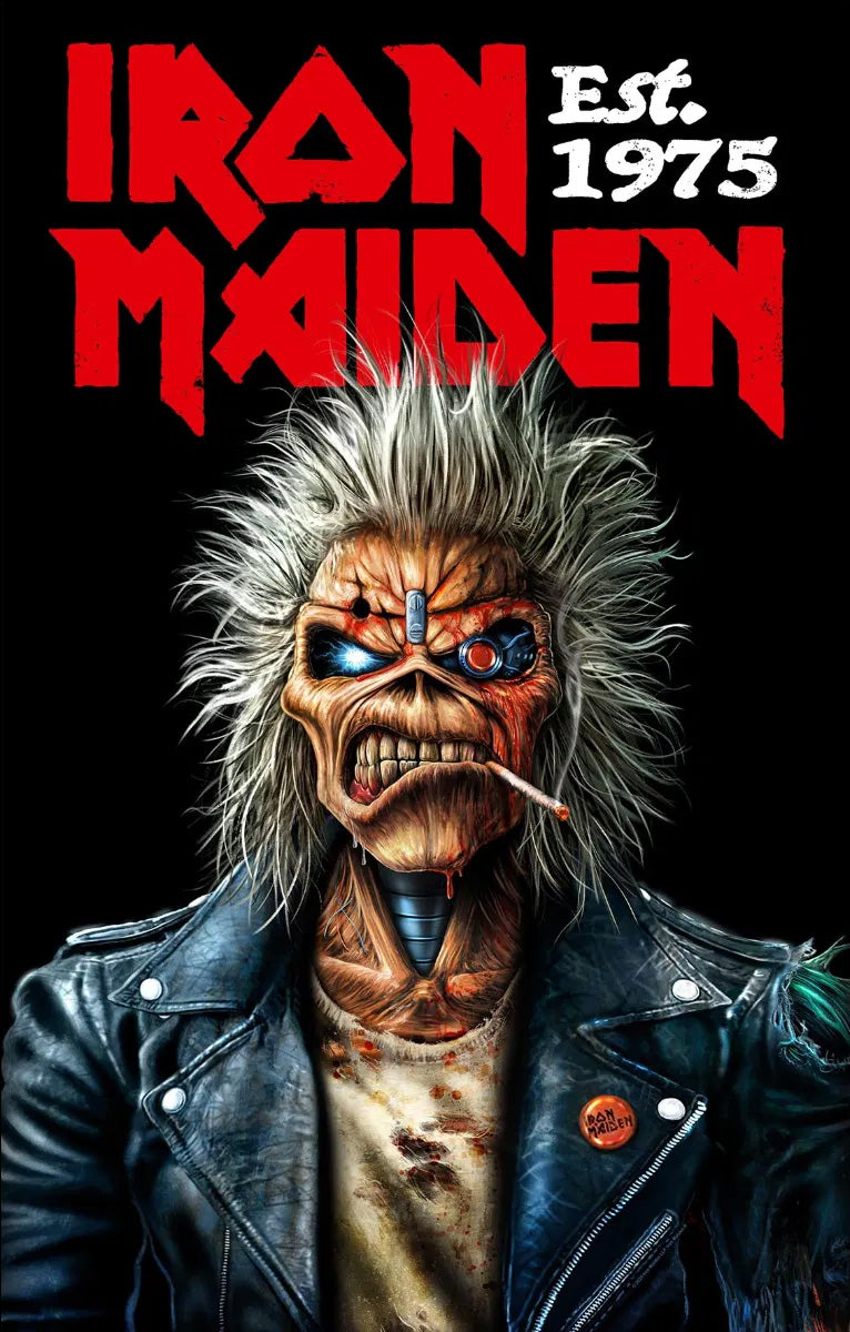 Iron Maiden Est 1975 Textile Flag