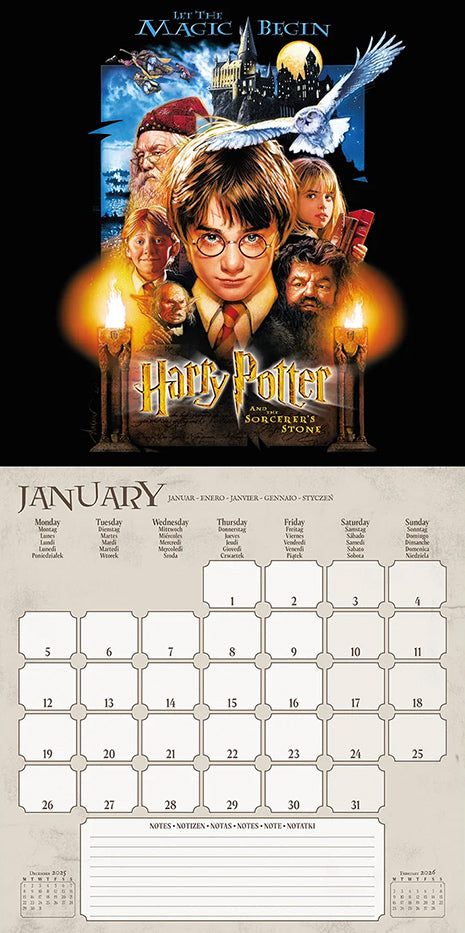 Harry Potter (One Sheets) 2026 Square Calendar