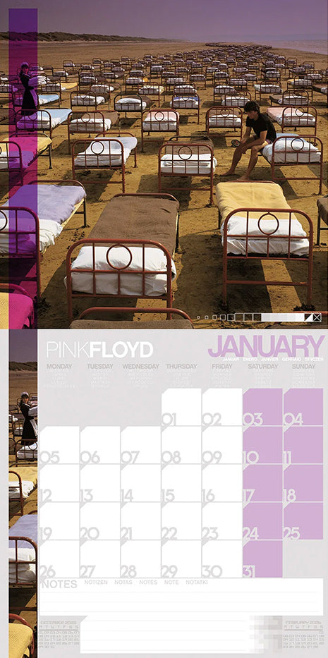Pink Floyd (Albums) 2026 Square Calendar