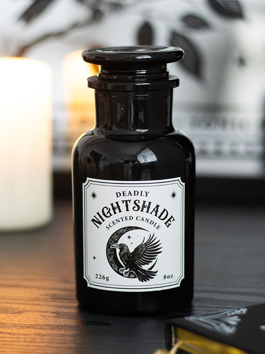 Mystic Raven Deadly Nightshade Apothecary Candle
