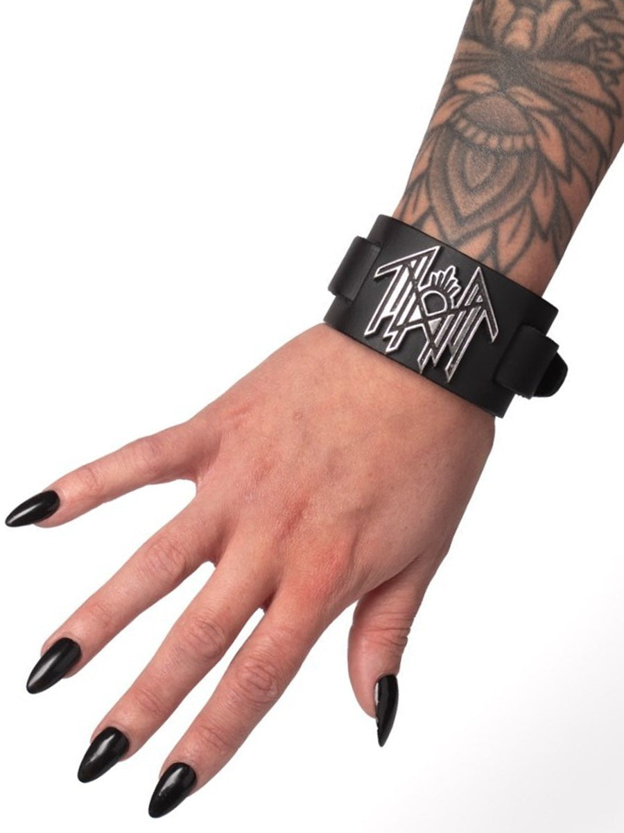 Alchemy Rocks Sleep Token Leather Wrist Strap