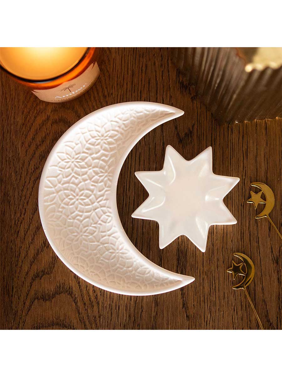 Crescent Moon and Star Trinket Dishes