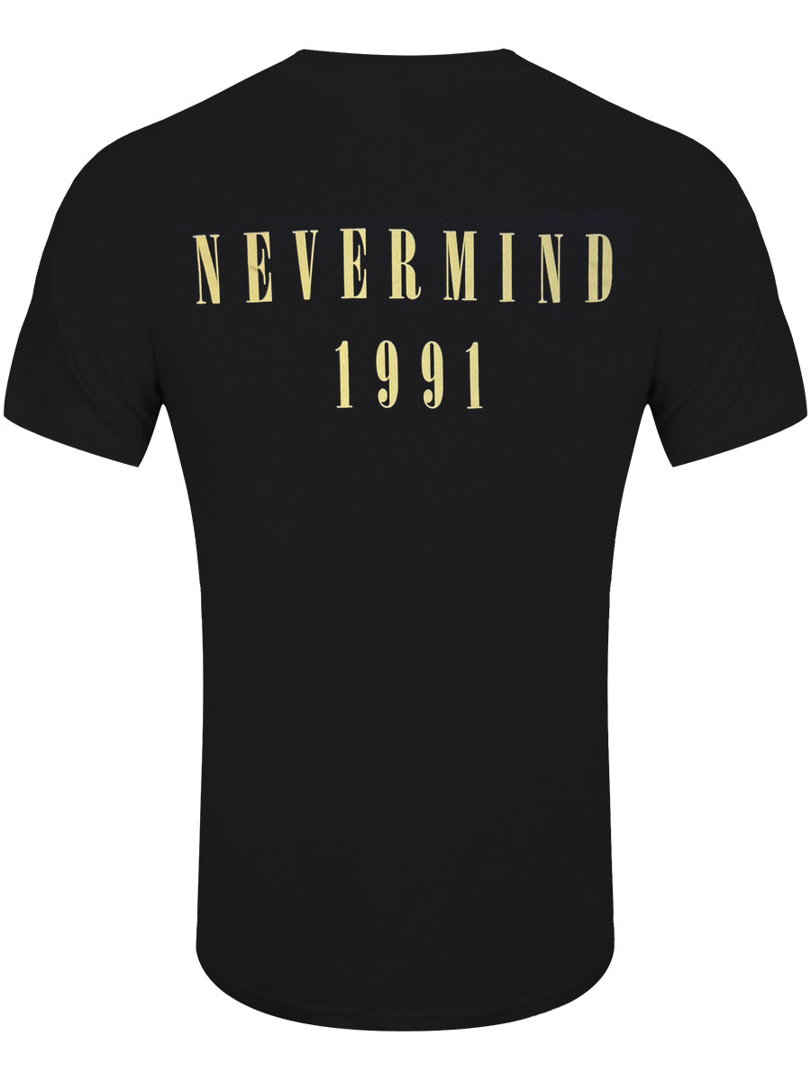Nirvana Nevermind '91 Hotel Photo Men's Black T-Shirt