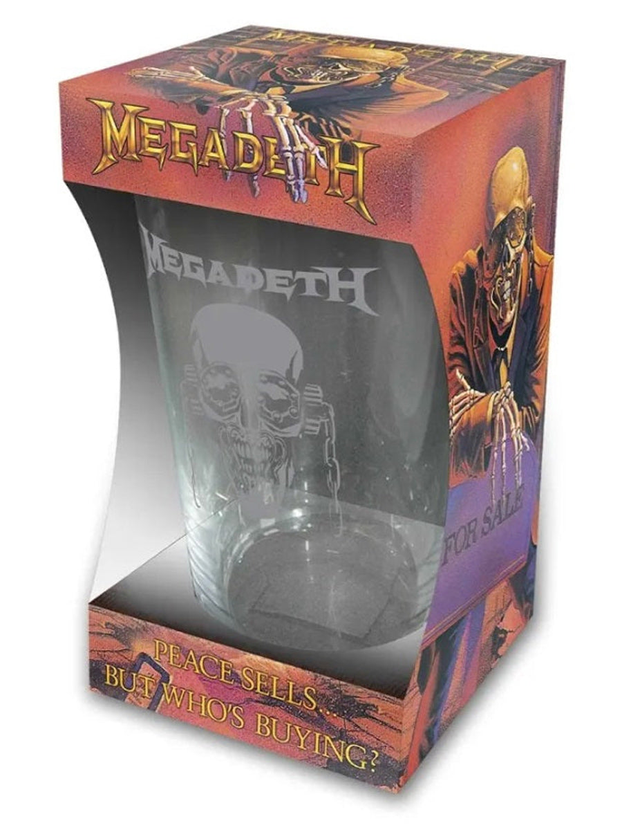 Megadeth Peace Sells Drinking Glass