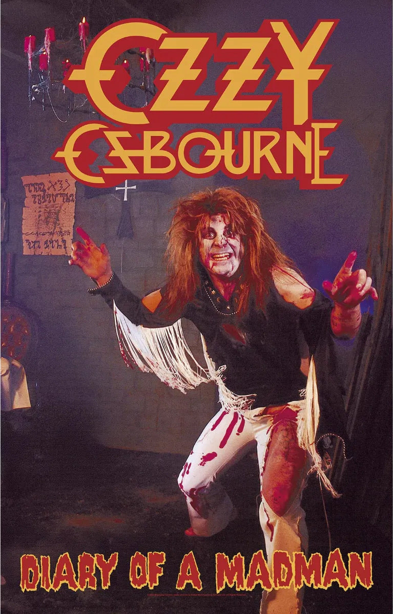 Ozzy Osbourne Diary Of A Madman Textile Flag